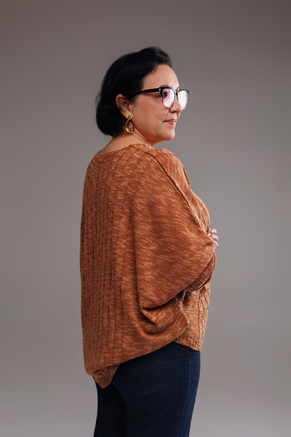 Blusa em trico decote V