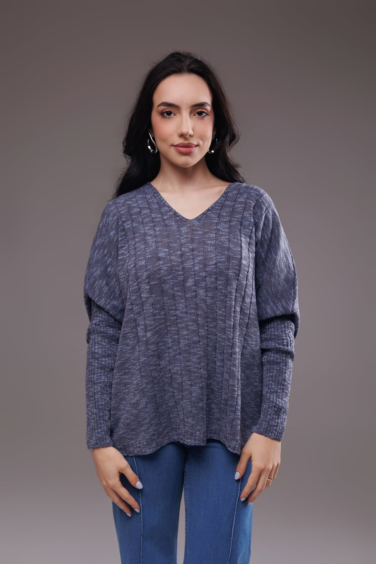 Blusa em trico decote V