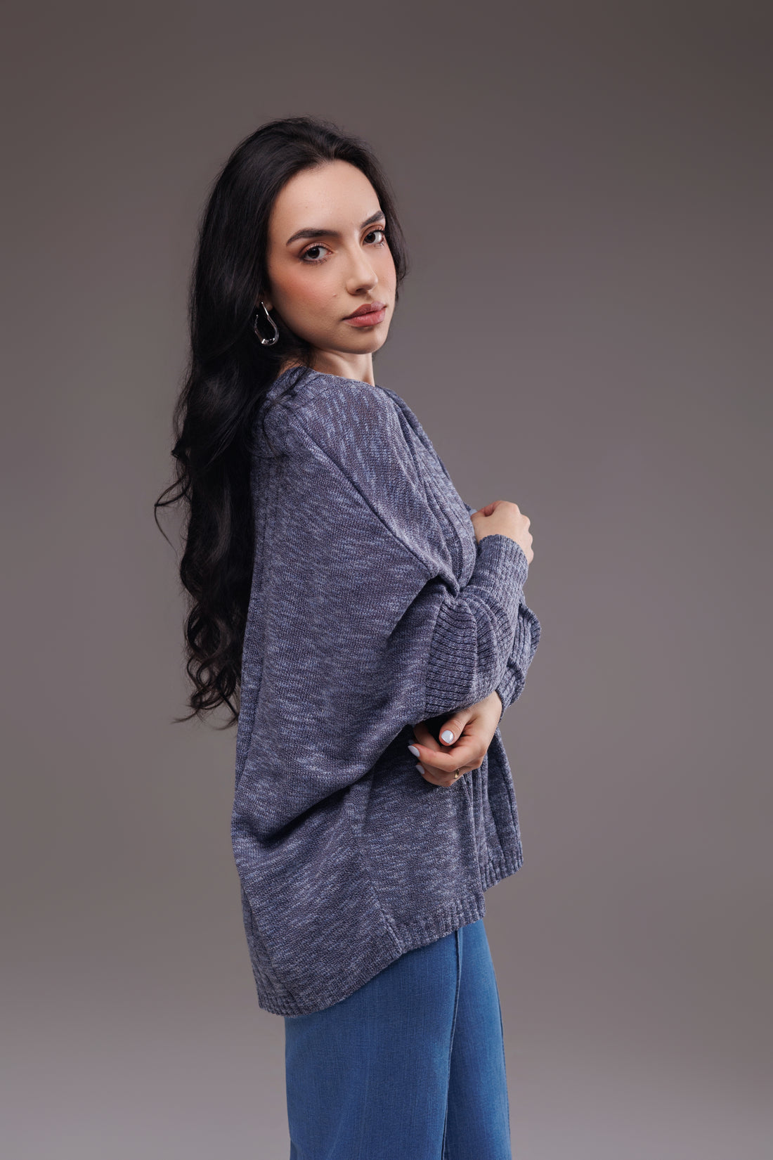 Blusa em trico decote V