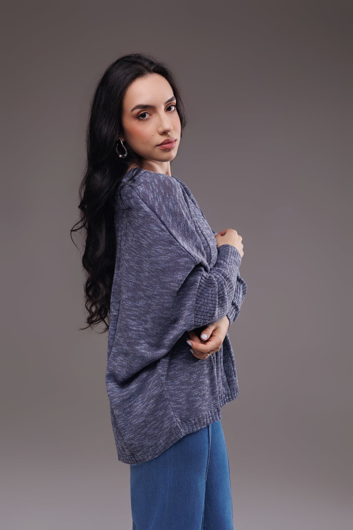Blusa em trico decote V