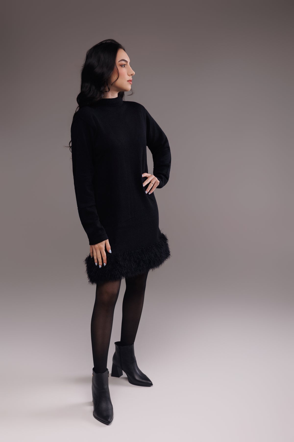 Vestido pluma